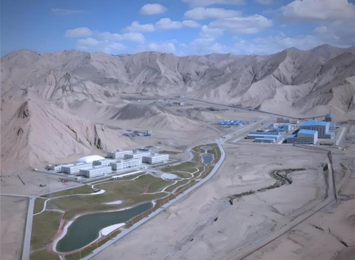 Ein bergbauprojekt in qinhawa