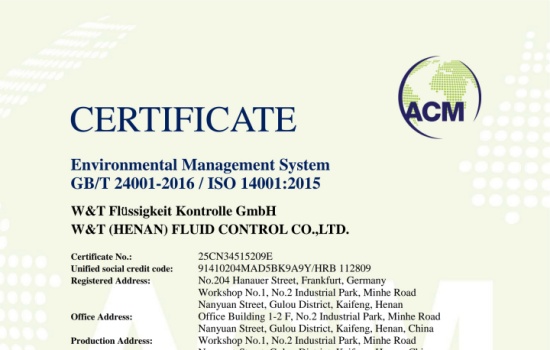 Die den genetischen code der ISO14001 enthält