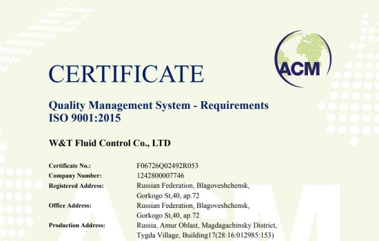 Die russische version Von ISO 9001 für das qualitätsmanagementsystem